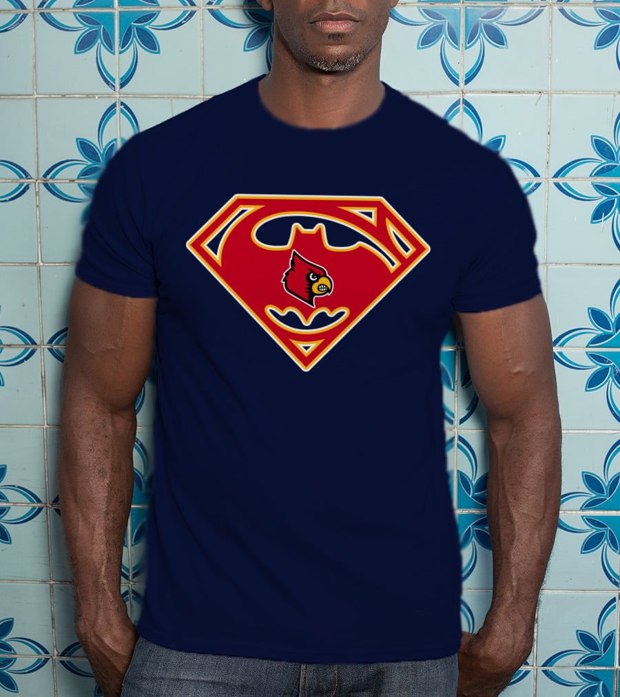 Louisville Cardinals Superman T-Shirt