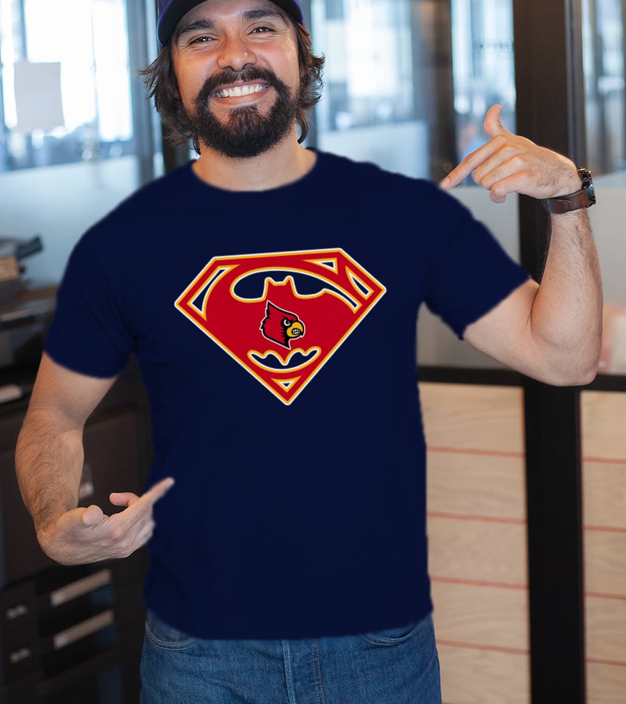 Louisville Cardinals Superman T-Shirt