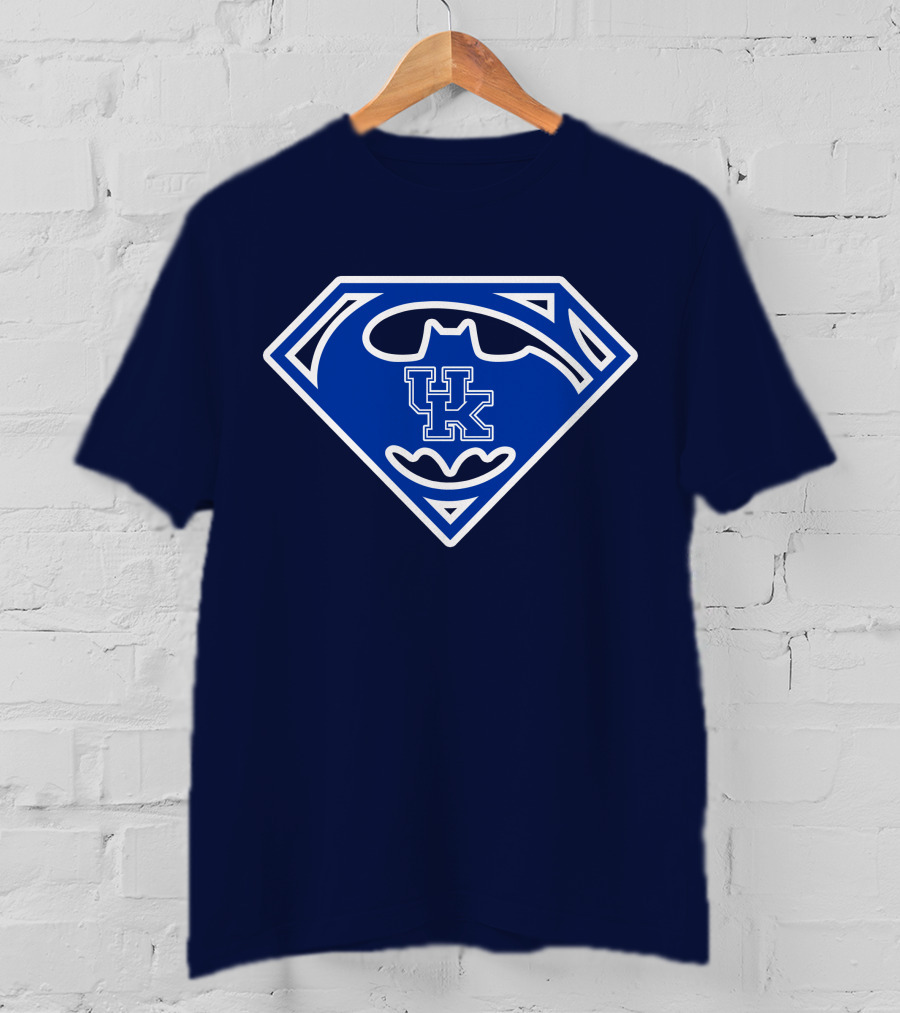 Kentucky Wildcats Uk Batman Superman Crossover T-Shirt