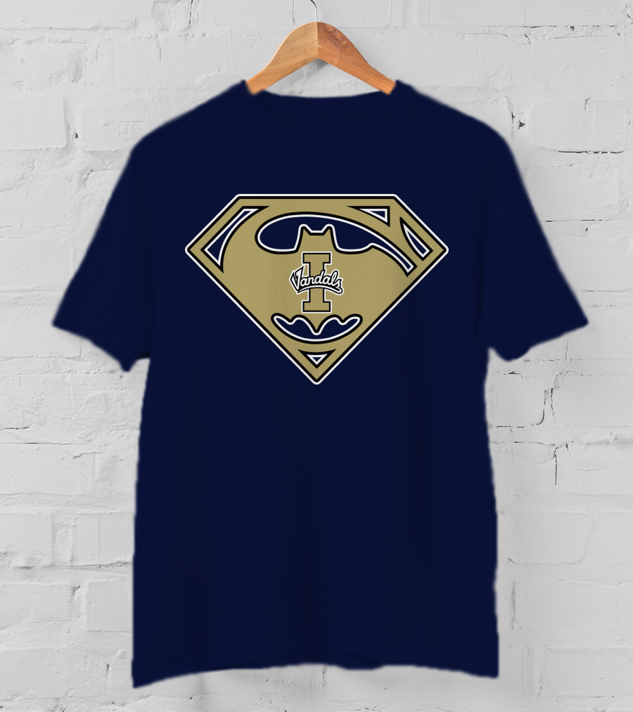 Superman Batman Logo Mashup Idaho Vandals '67 T-Shirt