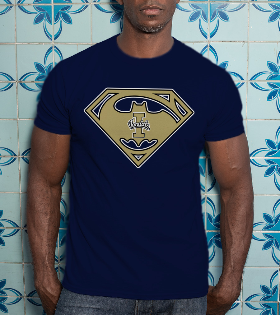 Superman Batman Logo Mashup Idaho Vandals '67 T-Shirt
