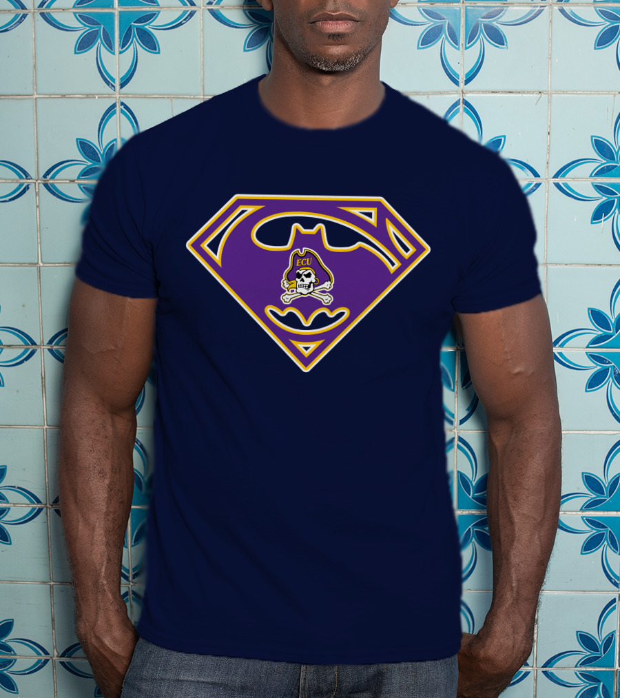 Ecu Pirates Skull Bat Symbol 78 East Carolina Football Super T-Shirt