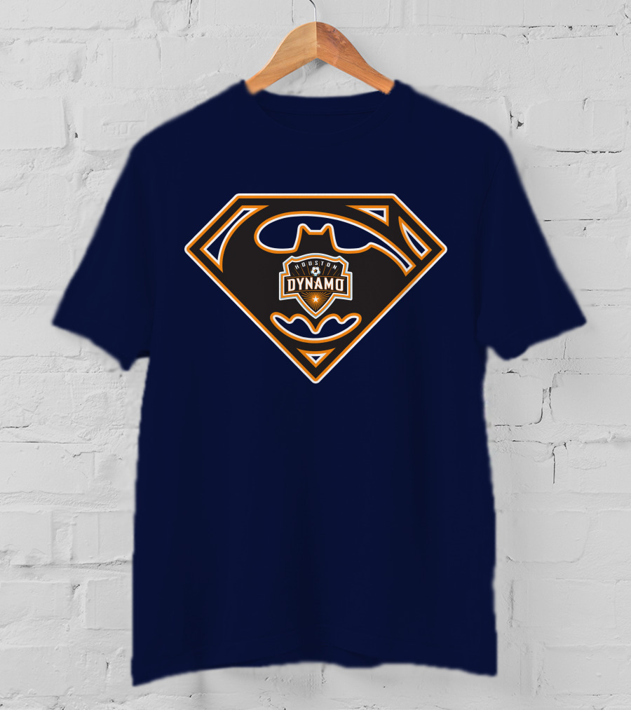Batman Houston Dynamo Superhero Crest T-Shirt