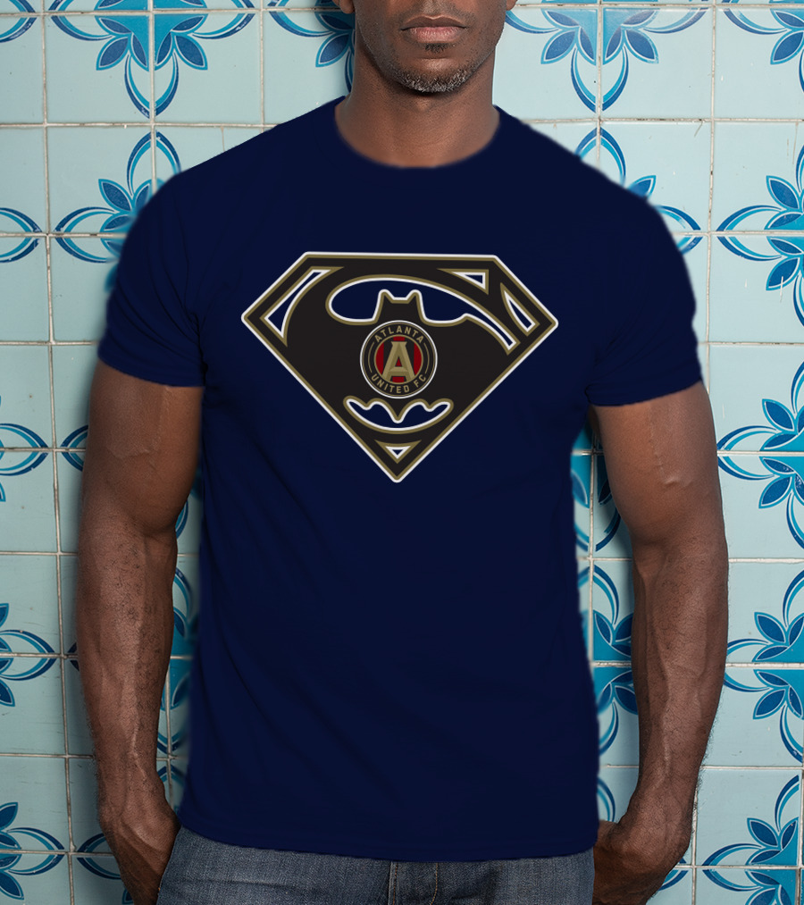 Atlanta United Fc Superman Batman Logo Fusion T-Shirt
