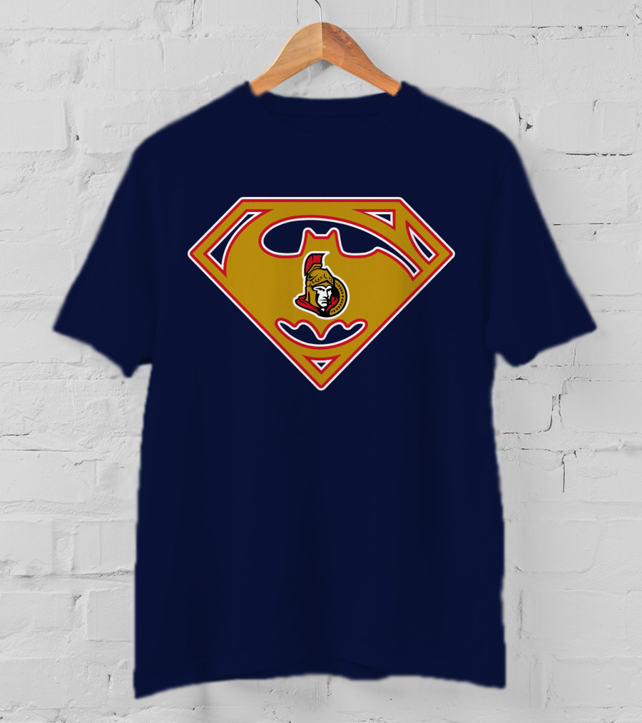Ottawa Senators Superhero Logo Fusion T-Shirt