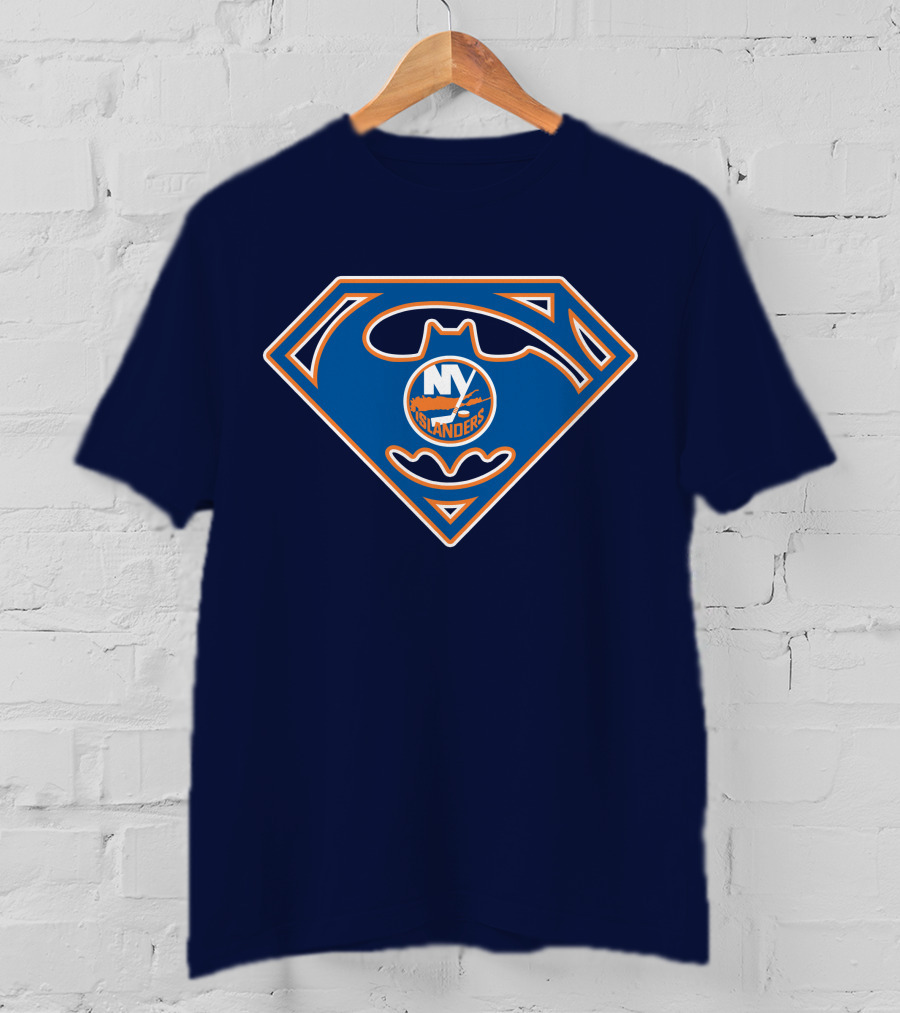 New York Islanders Batman Superman T-Shirt