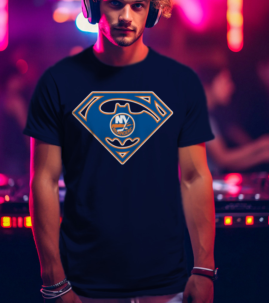 New York Islanders Batman Superman T-Shirt