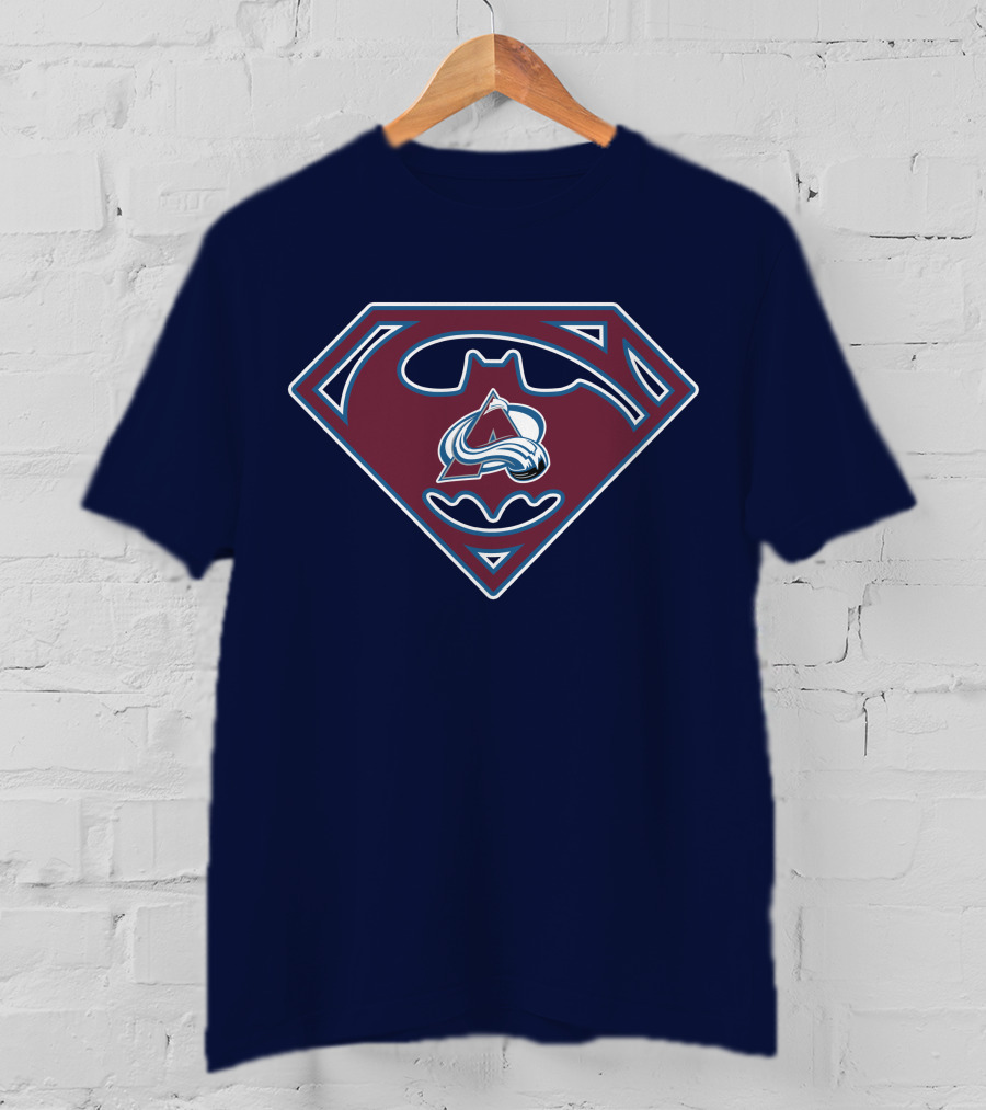 Batman Superman Colorado Avalanche Logo 152 T-Shirt