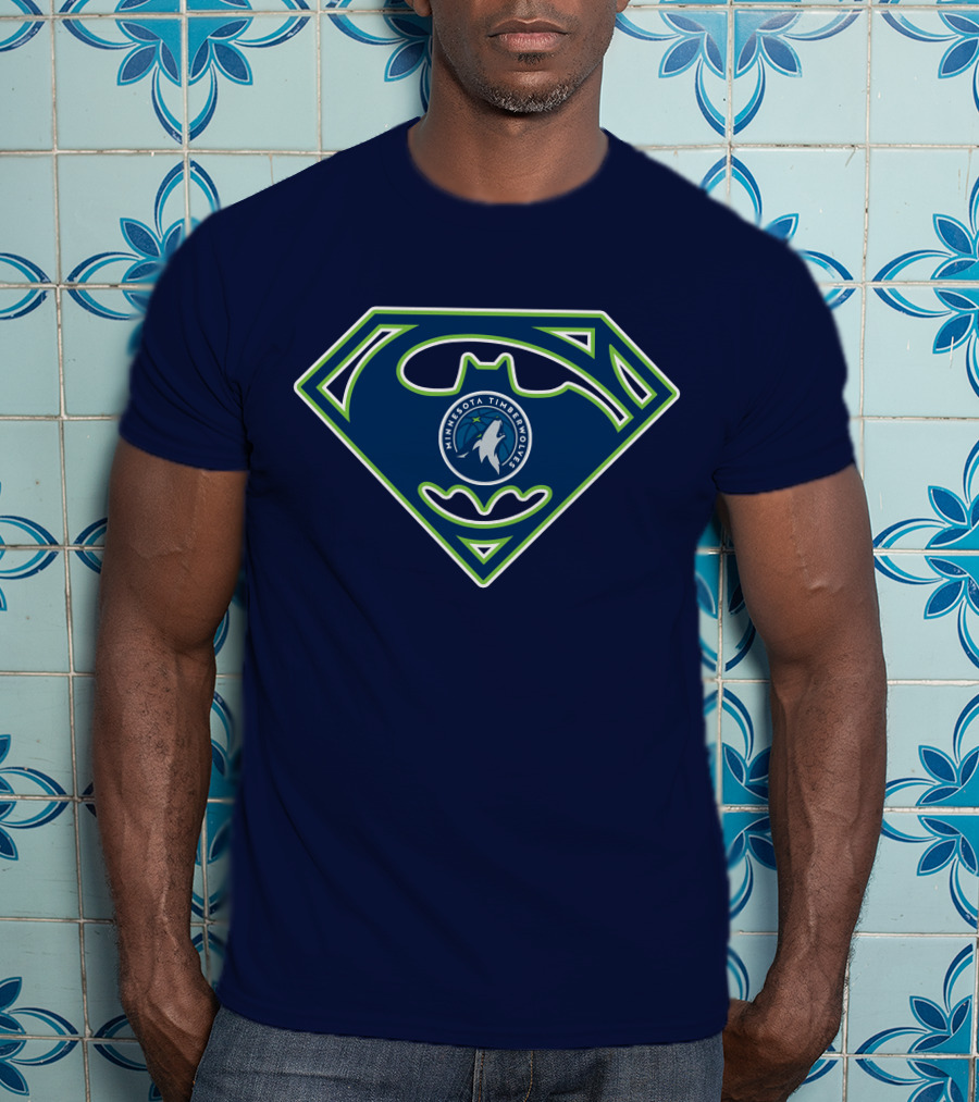 Superhero Minnesota Timberwolves Logo 173 T-Shirt