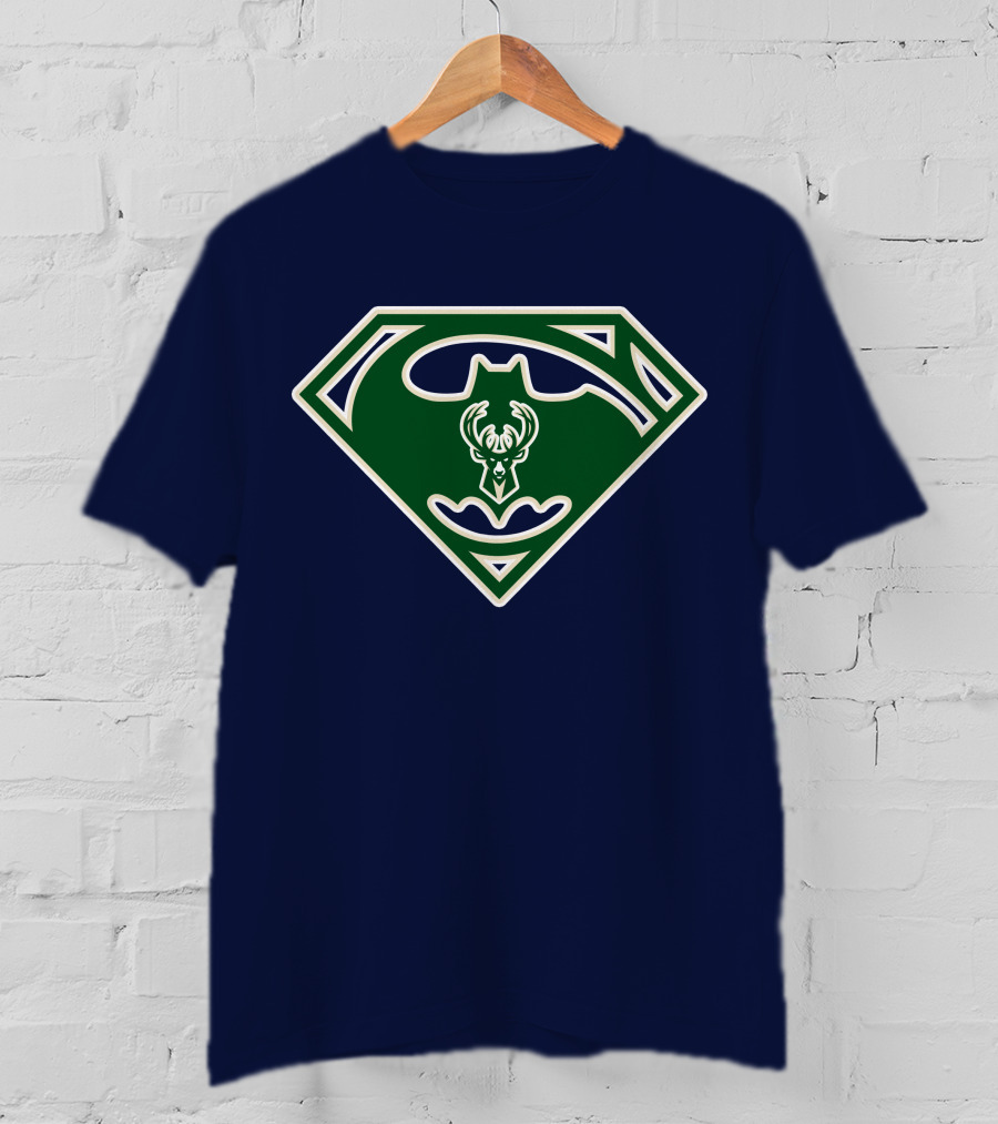 Milwaukee Bucks Superhero Logo 174 T-Shirt
