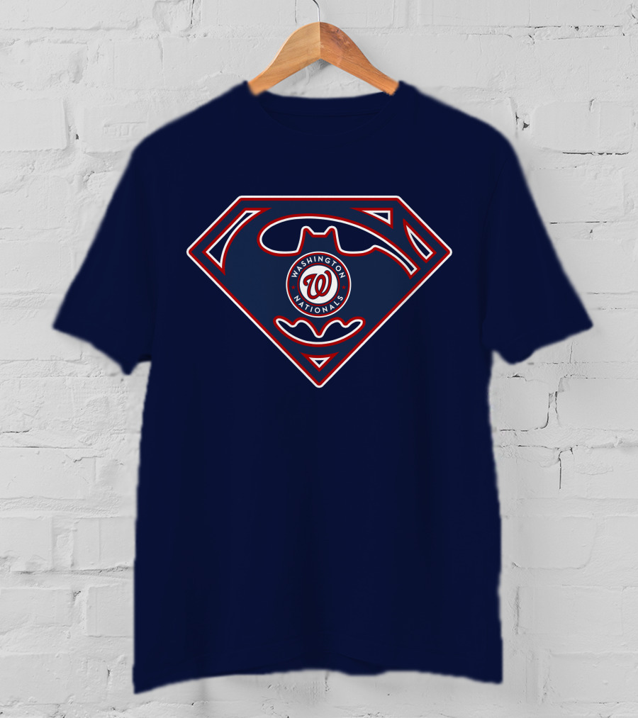 Washington Nationals Superman Batman T-Shirt
