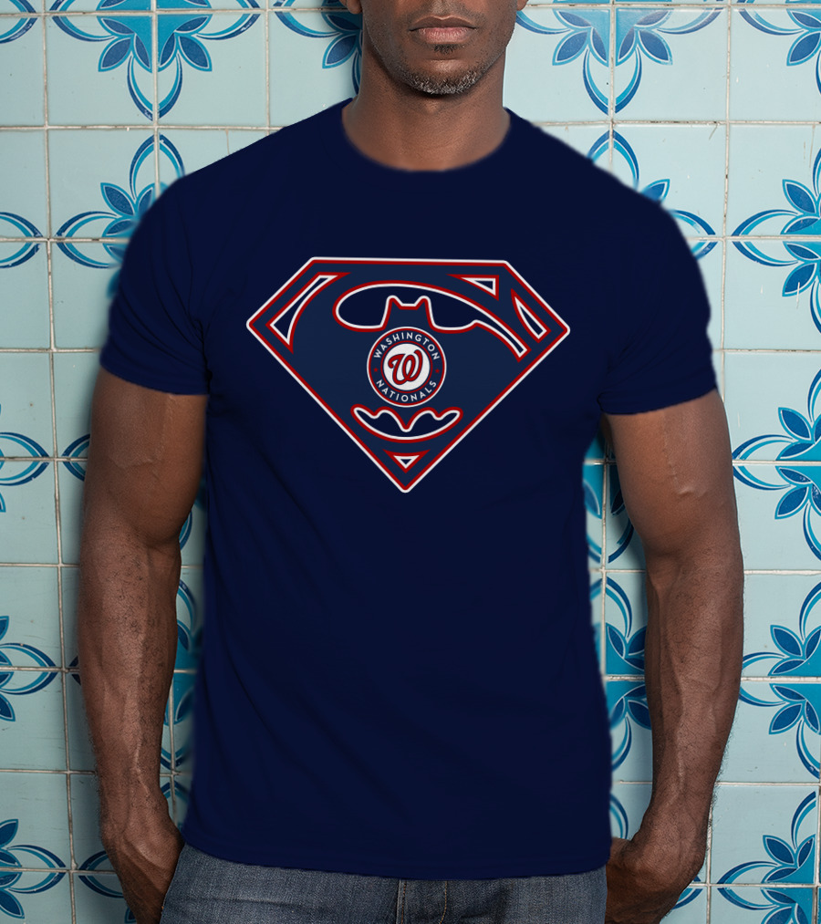 Washington Nationals Superman Batman T-Shirt