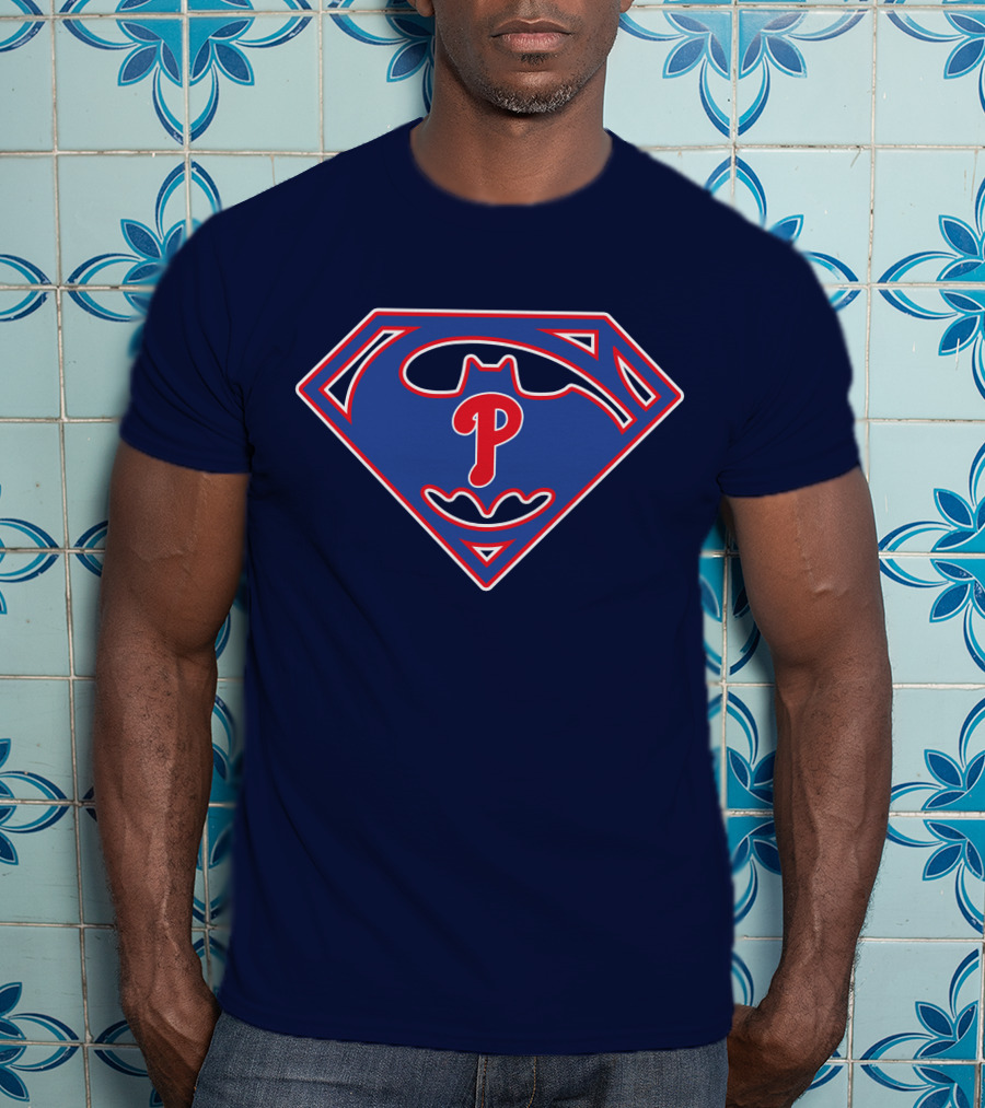 Phillies Superhero Emblem Fusion T-Shirt