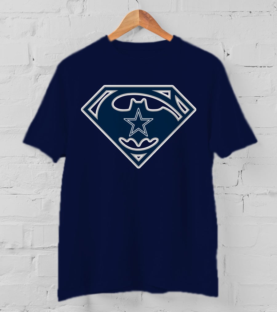 Dallas Cowboys Batman Superman Star T-Shirt