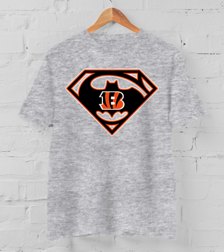 Cincinnati Bengals Batman Superman T-Shirt