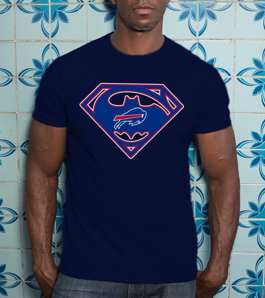 Buffalo Bills Superman Batman Logo Icon T-Shirt