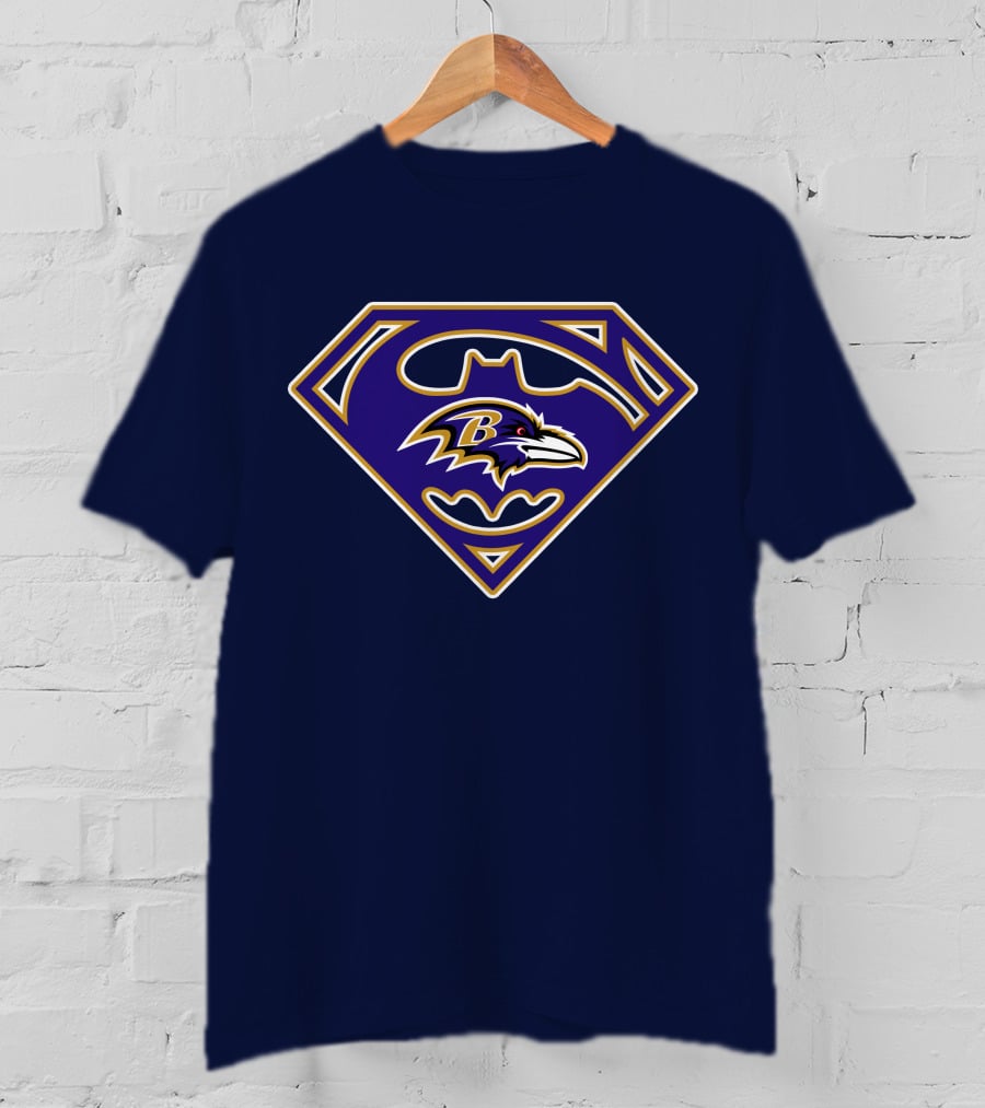Baltimore Ravens Superhero Emblem 247 T-Shirt