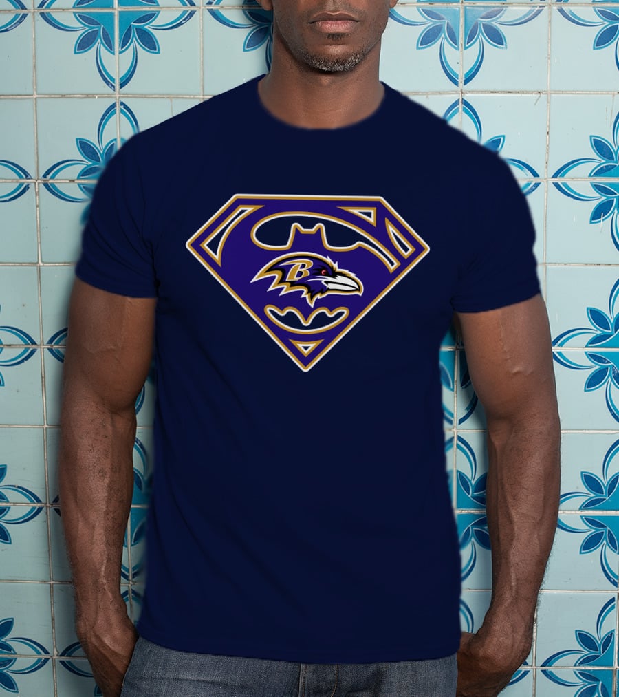 Baltimore Ravens Superhero Emblem 247 T-Shirt