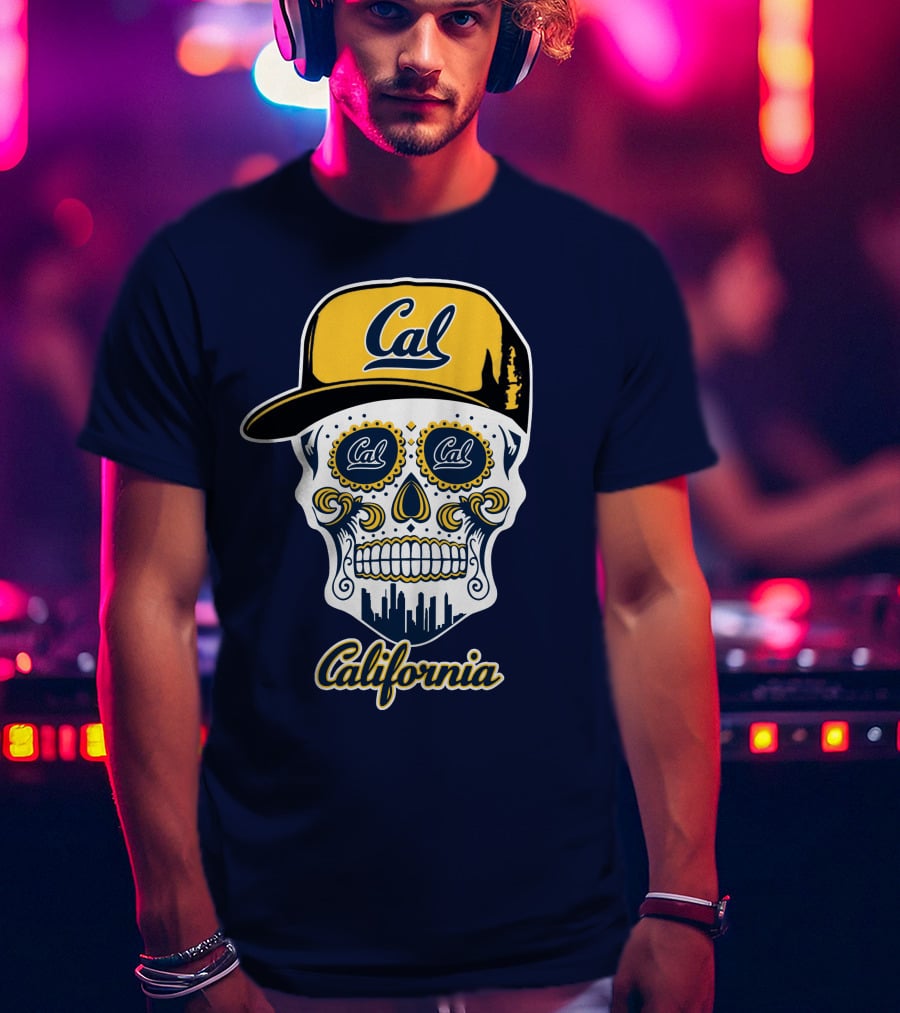 California Cal Bears Skull With Cap T-Shirt