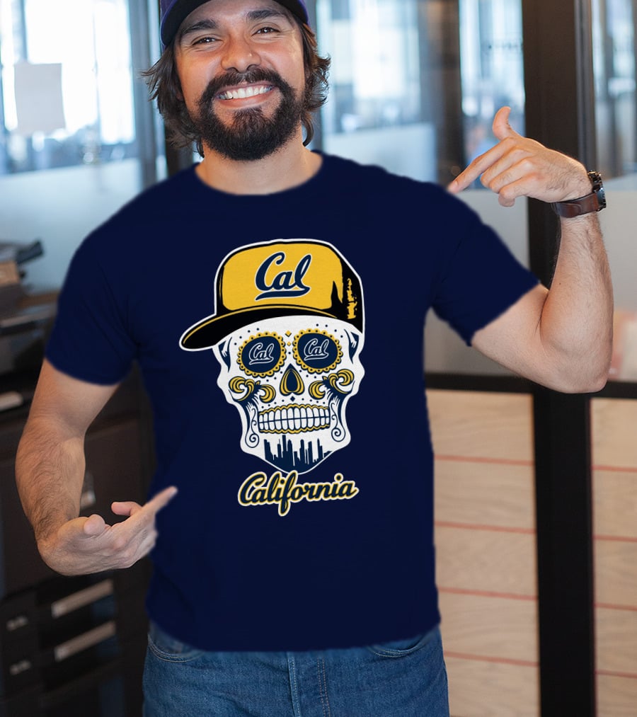 California Cal Bears Skull With Cap T-Shirt