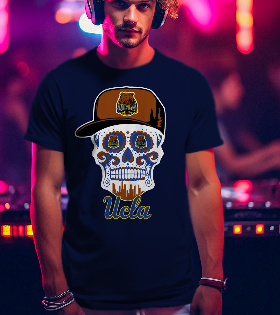 Ucla Bruins Skull With Cap T-Shirt