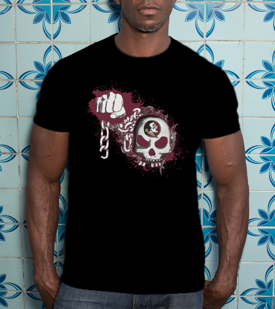 Florida State Seminoles Skull And Chains T-Shirt