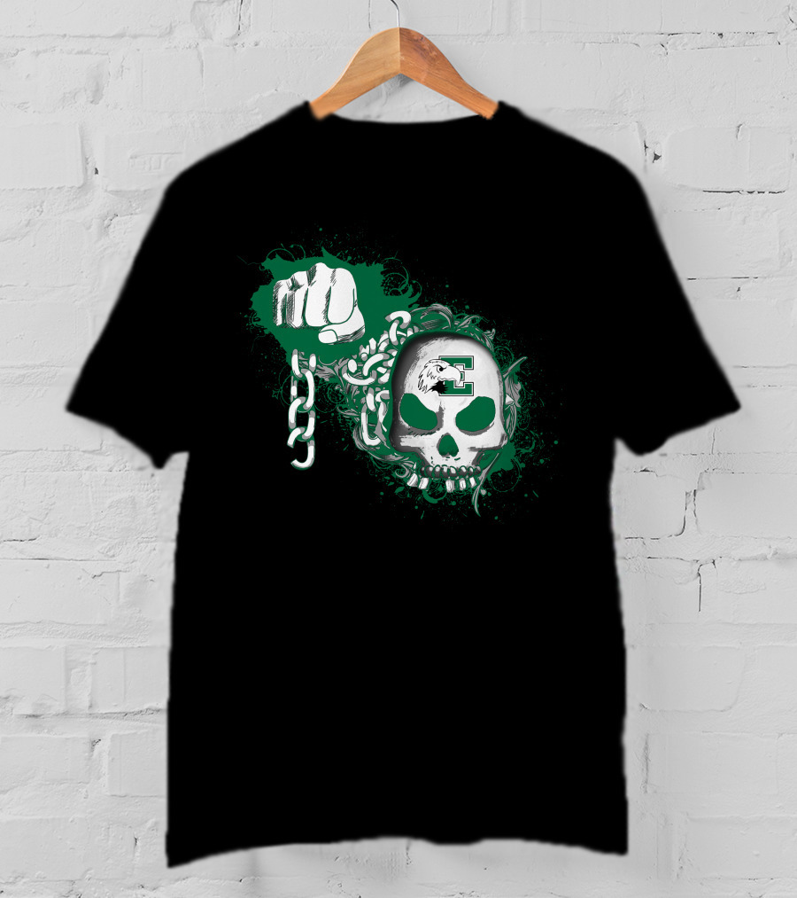 Eastern Michigan Eagles Skull And Fist Graphic '95 T-Shirt