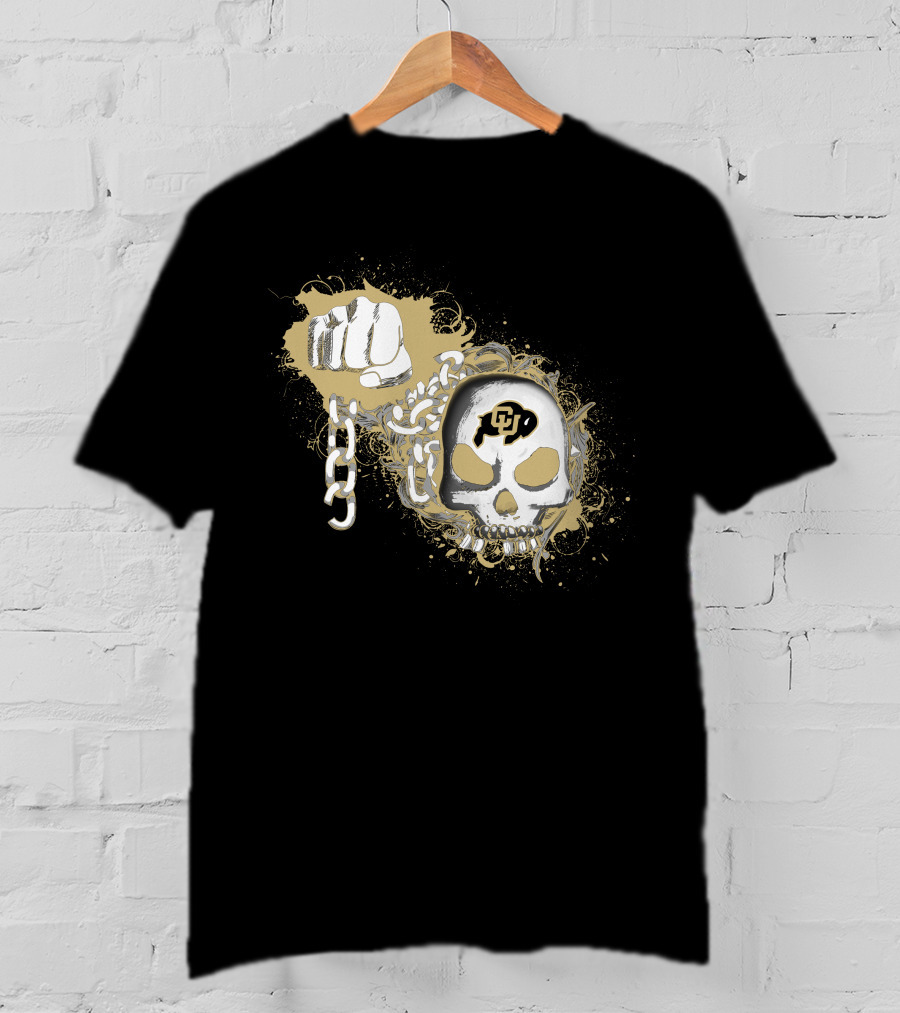 Colorado Buffaloes Skull And Chain T-Shirt