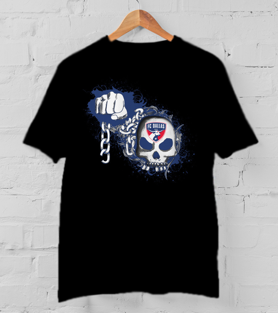 Fc Dallas Skull Fist Chains 145 T-Shirt