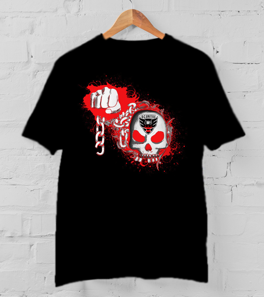 Dc United Skull And Chain T-Shirt