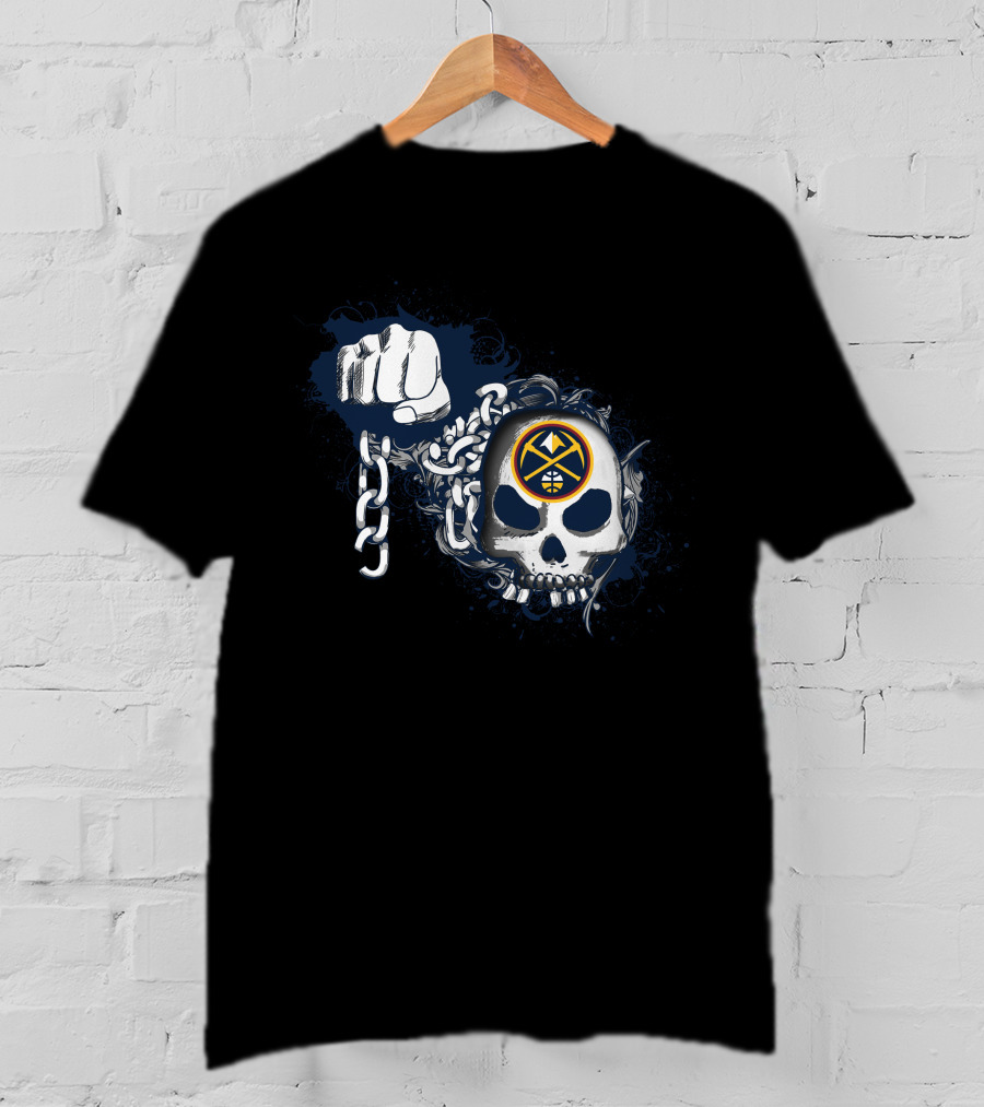 Denver Nuggets Skull And Chains T-Shirt