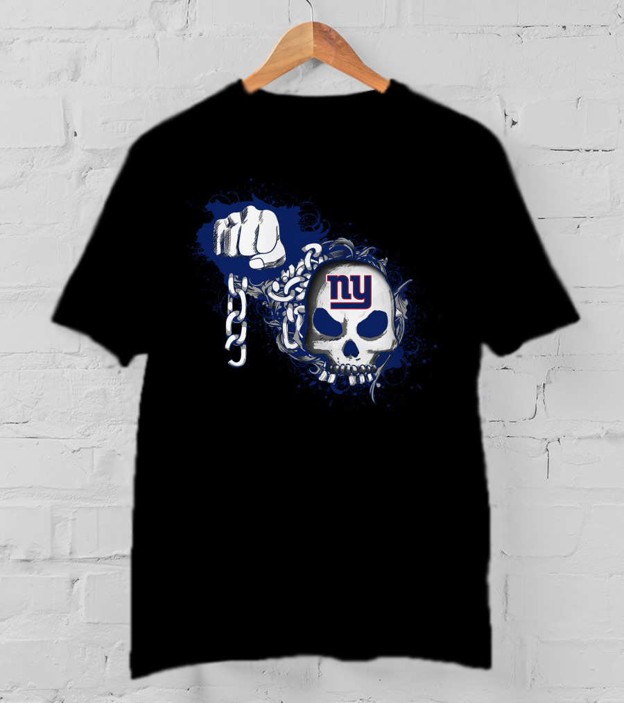 New York Giants Ny Skull And Chains T-Shirt