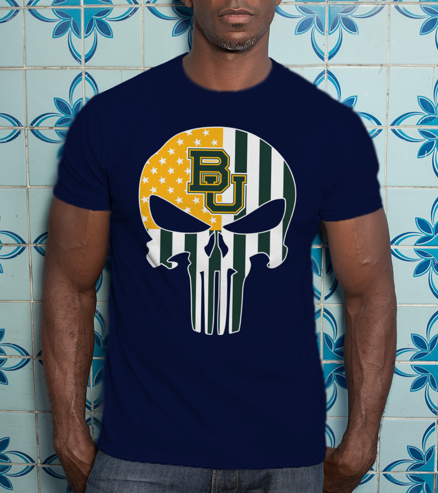 Bears American Flag Skull The Punisher T-Shirt