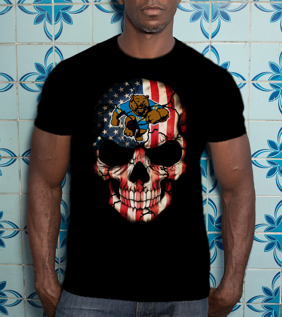 Ucla Bruins American Flag Skull Bear T-Shirt