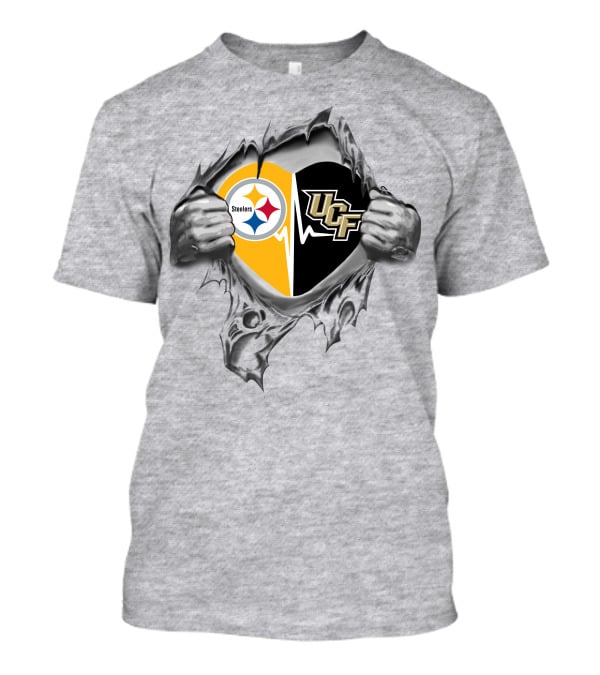 Steelers Ucf Knights Team Heart Fan Spirit T-Shirt