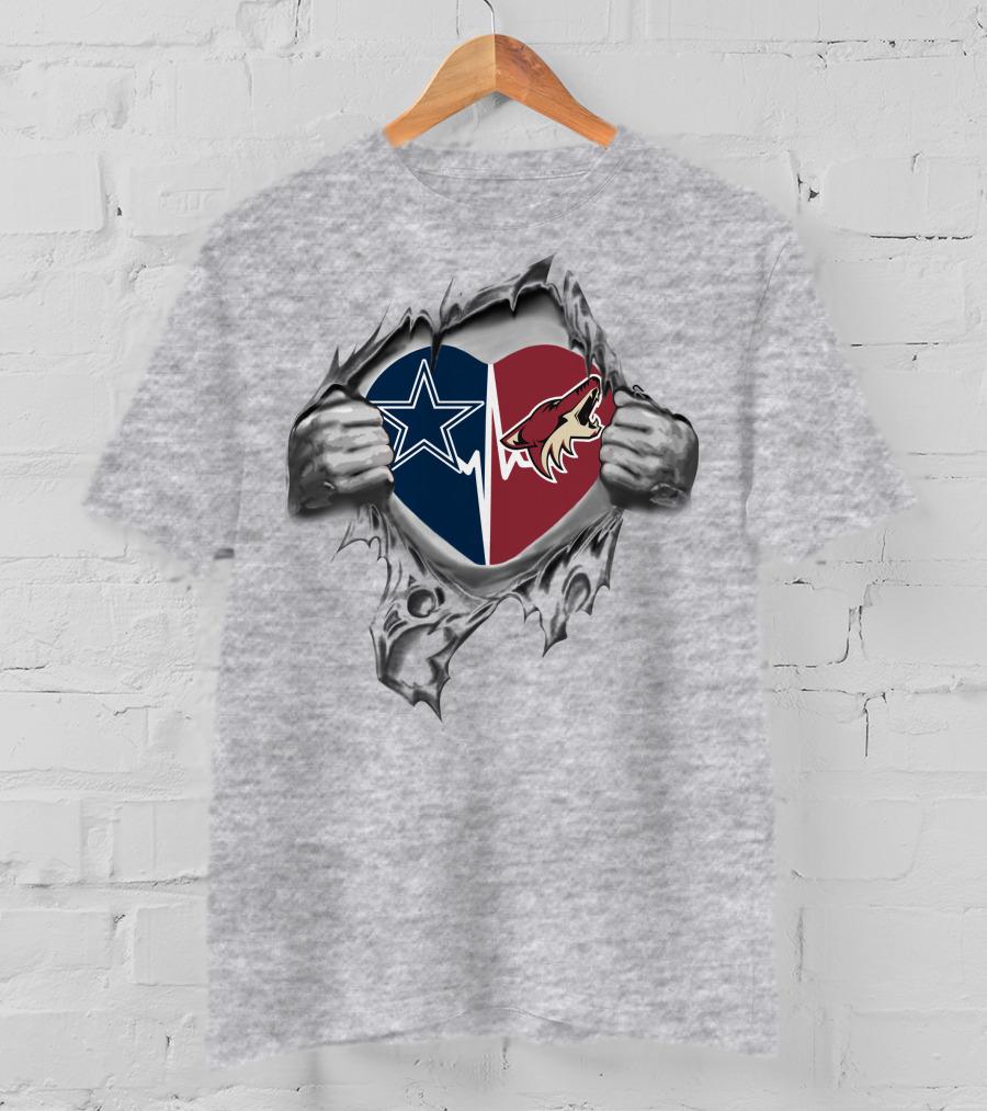 Cowboys Arizona Coyotes Heart Of Loyalty And Passion T-Shirt