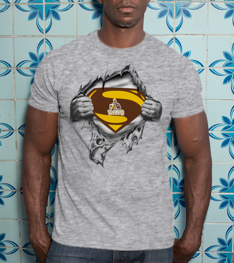 Valparaiso Crusaders Valpo Superman Crest T-Shirt