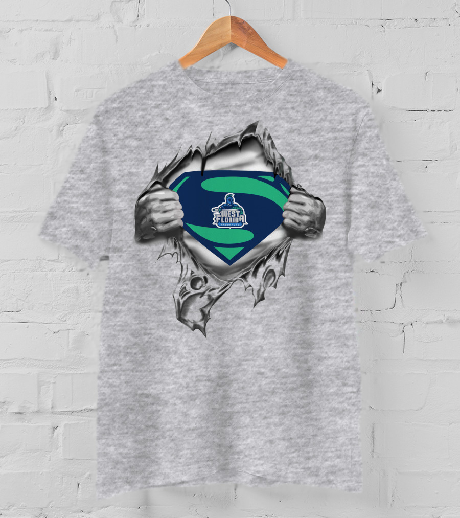 West Florida Argonauts Superman Logo Shield Breakthrough T-Shirt