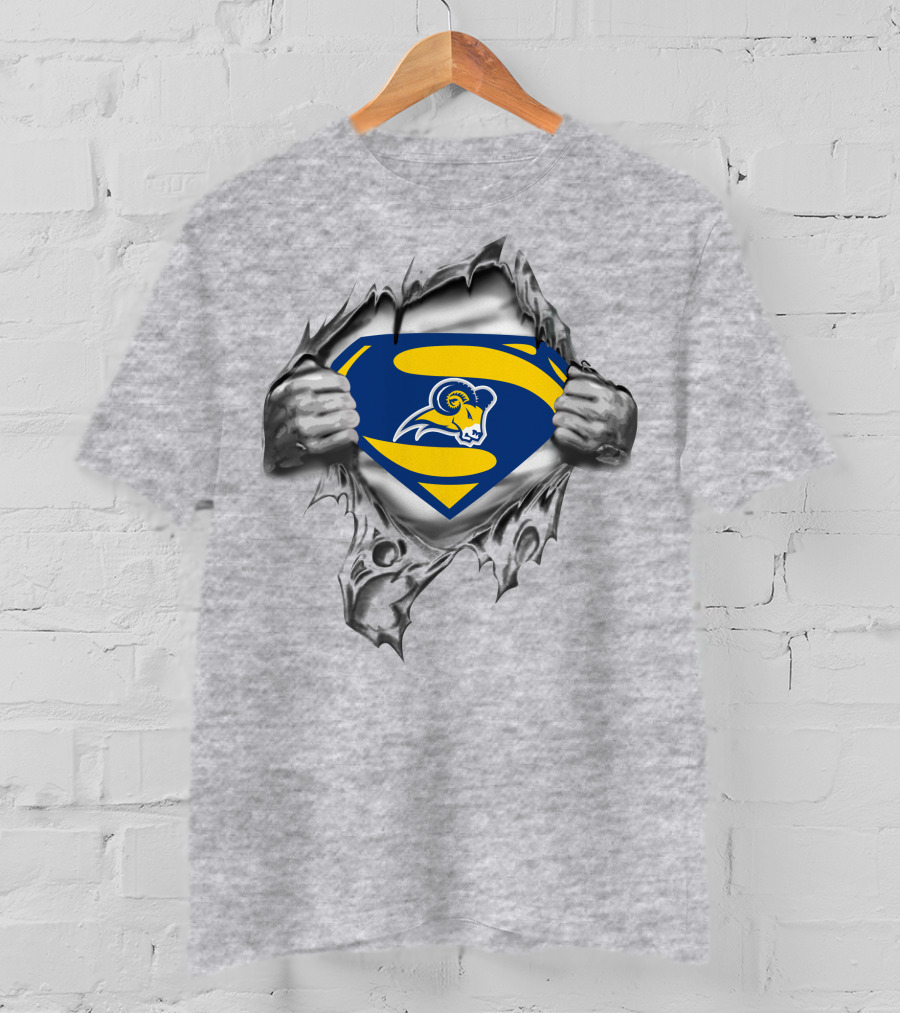 Texas Wesleyan Rams Superman T-Shirt