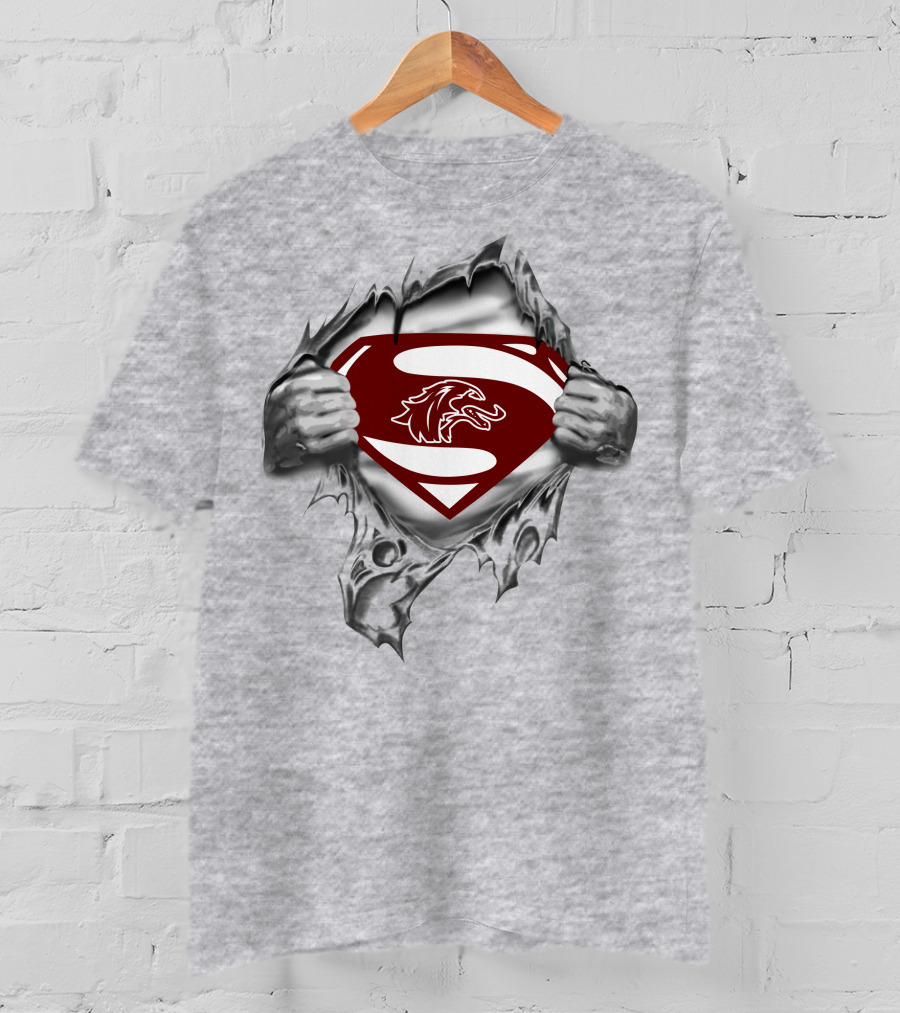 Southern Illinois Saluki Superman Logo Burst T-Shirt