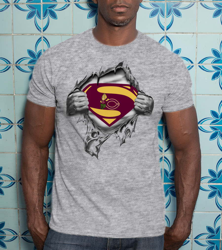Moorhead Cobbers Superman Logo Rip T-Shirt