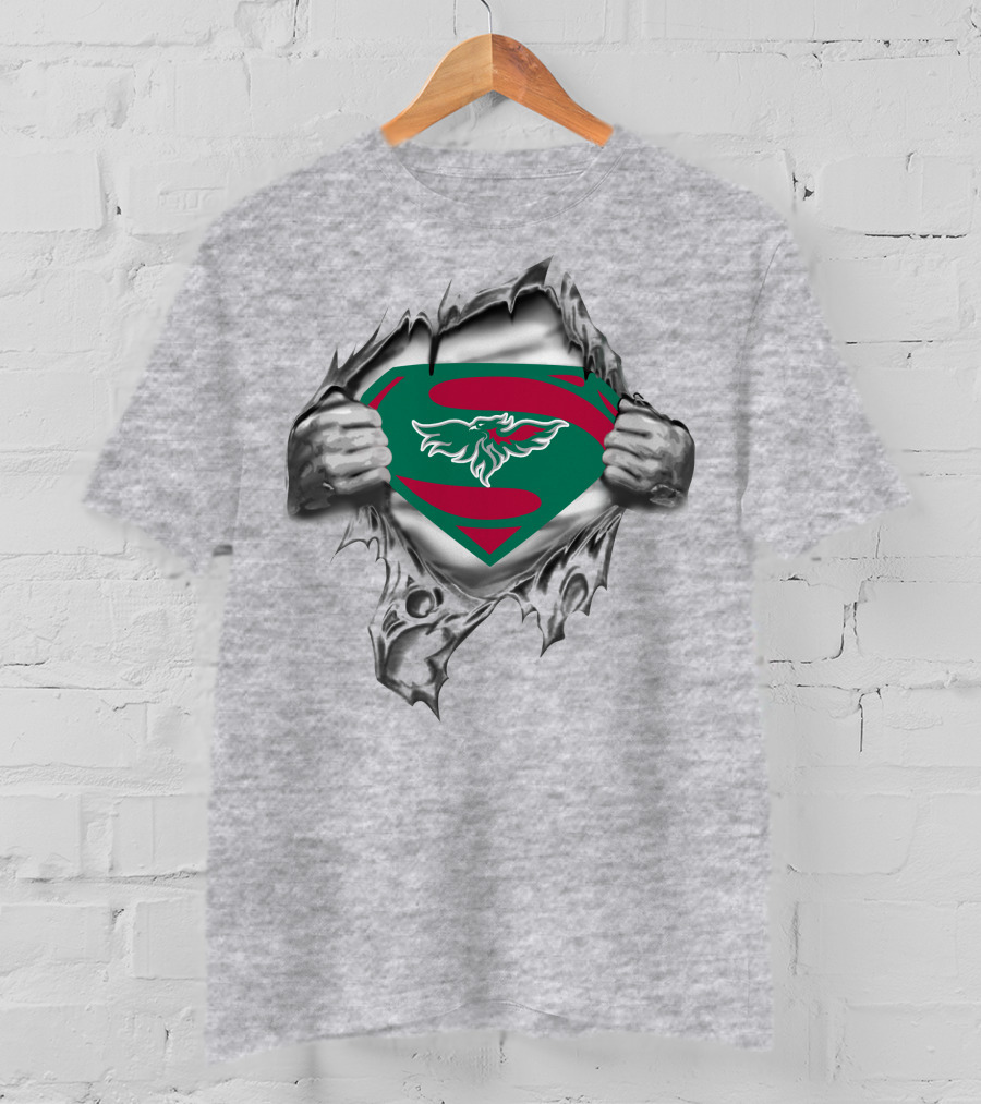 Green Bay Phoenix Superman Logo Tear T-Shirt