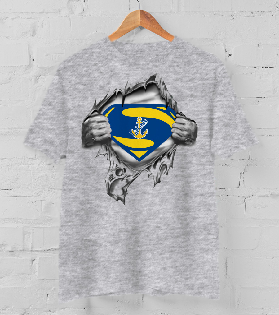 Lake Superior State Lakers Superman Anchor T-Shirt