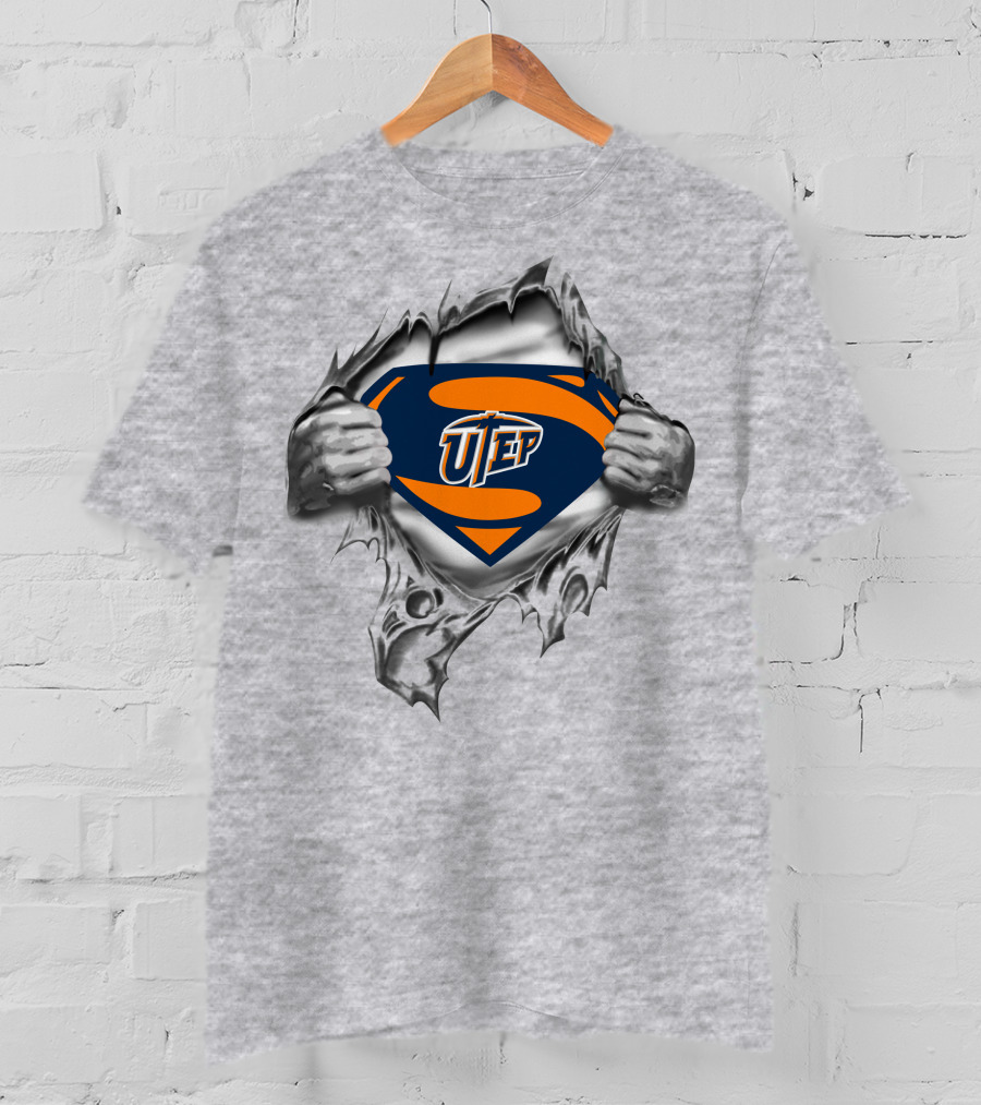 Utep El Paso Miners Superman T-Shirt