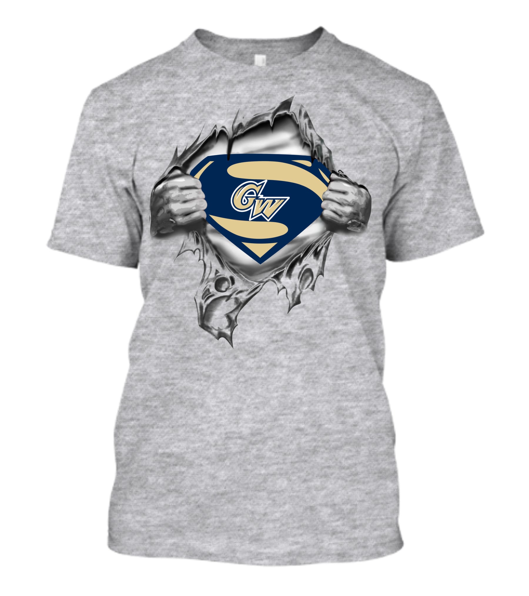 Gw Colonials Superman Shield Emblem T-Shirt