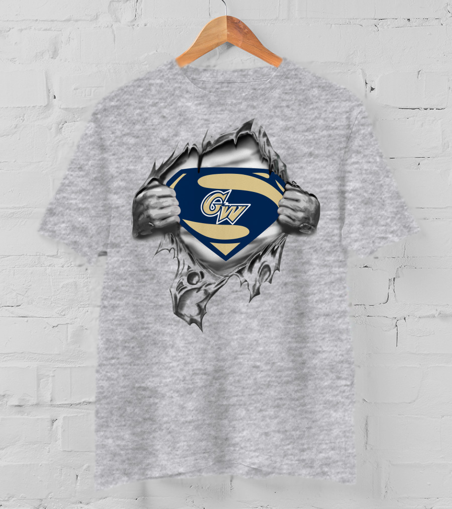 Gw Colonials Superman Shield Emblem T-Shirt