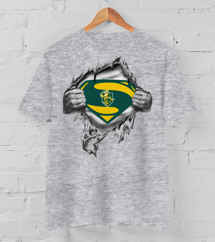 Clarkson Golden Knights Superman Logo Knights T-Shirt