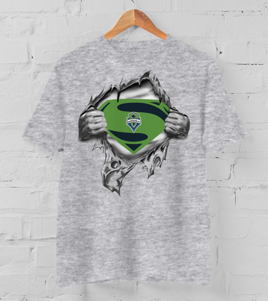 Seattle Sounders Fc Superman Logo Superhero T-Shirt