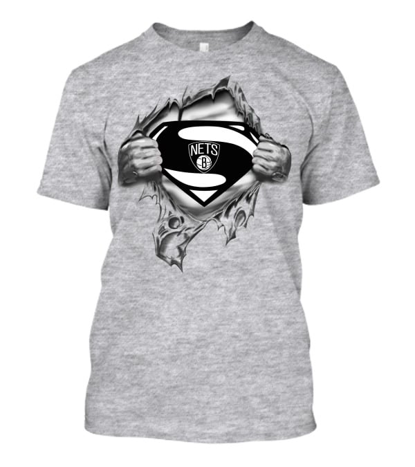 Brooklyn Nets Superman Logo T-Shirt