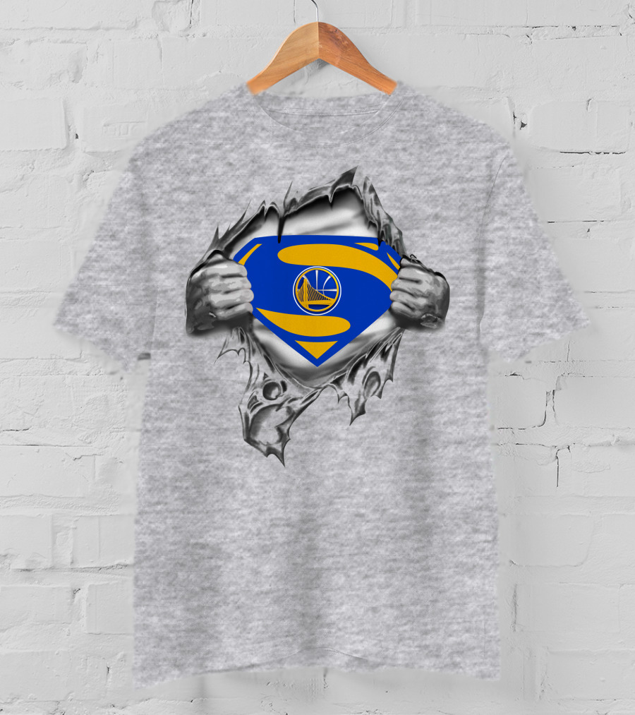 Golden State Warriors Superman Logo '82 Style T-Shirt
